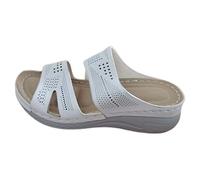 Cocila Esparto Chanclas Tacon De Vestir Playa Sandalias Verano Para Mujer, Zapatos Huecos Informales Mujer Zuecos Patrulla Canina (Beige, 39) Cómodas Cuña Zapatillas Casa Fascitis Plantar Goma
