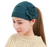 Cocila Gorro Hombre Diadema de de Punto cálido para otoño e Invierno, Diadema de Flores, Tocado, Diadema Cubierta Ropa El Sombrero De Tela Hombre Verano Gorra con Visera Oncologica Mujer