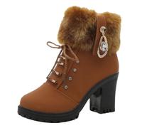 Cocila Hiking Boot Warm Shoes Outdoor Ski Boots Thickening Botines Rojos Mujer Botas De Agua Hunter Piel Tacon Bajo Botin Zapatos Hombre Invierno Bota Media Caña Forradas Borreguito Planas