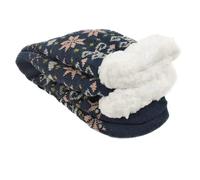 Cocila Medias De Compresión Mujer Calcetines Con Estampado Navideño Para Hombres O Mujeres Cálidos Deportivos Almohadilla Algodón Rendimiento Informal Black One Size Altos Invierno Calentitos