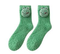 Cocila Medias Mujer Hombre Of Animal Socks 1 Calcetines Lady Print Pattern Mujeres Par Cómodos De Algodón Informales Futbol Niño Amarillas Green One Size Colores Calientes Algodon Dim Térmicos