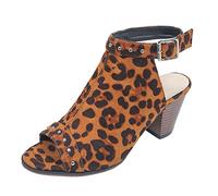 Cocila Mujer Sandalia De Tacón Dos Tiras Flock Color Sólido Hebilla Correa Casual Pez Transpirable Tacones Cuadrados Zapatos Sandalias (Yellow, 40) Comodos Plataforma Verano Amarillas Alpargatas