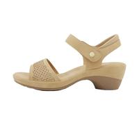 Cocila Mujer Tacones De Hebilla Sandalia Tacon Elegantes Comoda Verano Para Con Cinturón Hueca Lateral Y Plana, Sandalias Informales, (Khaki, 39) Plataforma Zapatos Novia Plateadas Fiesta Nude