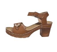 Cocila Mujeres Stiletto Sandalias De Tacón Alto Tie Up Open Toe Slingback Espiral Verano Para Mujer, Con Grueso, Hebilla Lateral, Punta Abierta Y Grueso Cunas Plata (Brown, 38) Tacones Dorados