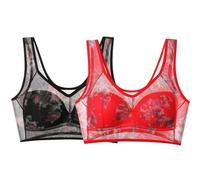 Cocila Ropa Interior Mujer con Tirantes Regulables Sujetadores Soporte para Mujer, Correa Ajustable, Total, Cómodos, Sin Aros, Inalámbricos Espalda Ancha Pecho Caido Sujetador Abrochado Delante