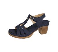 Cocila Sandalia De Vestir Mujer Con Alta Tacón Informales Verano Hebilla Cinturón Y Grueso Para (Blue, 36) Sandalias Plataforma Zapatos Plateados Plateadas Tacon Azul Cielo Plata Fiesta Azules