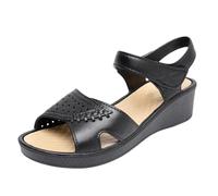 Cocila Sandalias De Cuña Para Mujer Ortopédicas Mujer, Verano Zapatillas, Tacón Plano Con Blanda, Zapatos Trekking Shoes And Blues Tallas Grandes Deporte Planas Fascitis Plantar Chanclas