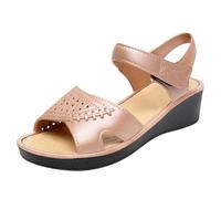 Cocila Sandalias De Cuña Para Mujer Ortopédicas Mujer, Verano Zapatillas, Tacón Plano Con Blanda, Zapatos Trekking Shoes And Blues Tallas Grandes Deporte Planas Fascitis Plantar Chanclas