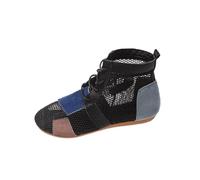 Cocila Sandalias De Plataforma Para Mujer Cómodas Ligeras Tacón Gruesas Con Hebilla Palabra Versión Coreana Pescado Malla Huecas Granates (Black, 42) Cuñas Verano Negras Pitillos 2026 Arch Fit