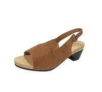 Cocila Sandalias De Tacón Alto Negro Verano Para Mujer Puntera Abierta Zapatos Altos Sandles Singles For Women Shoes Fashion Ladies Heels Sandals Femeninas Zapato Destalonado (Brown, 37) Tacones
