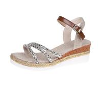 Cocila Sandalias De Tacón Bajo Cuña Para Mujer Verano Nuevas Con Gruesa Y Hebilla Una Sola Línea Pez, Informales Calzado (Beige, 35) Deportivas Ortopedicas Senderismo Zapatos Comodos Tachuelas