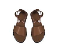 Cocila Sandalias De Verano Para Mujer Tacón Ligero Women Shoes Adult Female Long Slipper Socks For Summer Solid Color Casual Toe Flat Soft Indoor Zapatos Abuela (Brown, 35) Senderismo Sandalia