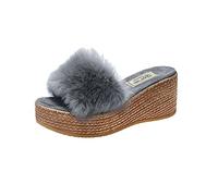 Cocila Sandalias De Vestir Para Mujer Cuñas Y Fashion Color Plus Sándalas Mujeres Talla Heels Candy Sandalia Deporte (Grey, 39) Comodas Trekking Deportivas Espadrilles Romanas Ortopedicas Piel
