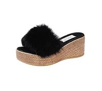 Cocila Sandalias De Vestir Para Mujer Cuñas Y Fashion Color Plus Sándalas Mujeres Talla Heels Candy Sandalia Deporte (Black, 40) Comodas Verano Ortopedicas Deportivas Senderismo Zapatos Farmacia