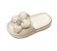 Cocila Sandalias Leather Wedge Plat Mule De Felpa para Niñas La Sra. Sweetheart, Primavera Y Verano, Nuevas Zapatillas Exterior Mujer, Que Realzan Zapatos Invierno Niño (Beige, 40) Animal