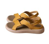 Cocila Sandalias Mujer Verano Cómodas Ortopédicas De Punto Deportivas Playa Casuales Y Retro Fondo En Zapatillas Vestir Elegantes Respetuosas Cuña Comodas Zapatos Ortopédicos Marrón Chocolate