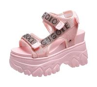 Cocila Sandalias Mujer Verano Deportivas Zapatos De Playa Gruesa Tacones Altos Con Inclinados Elevados Y Calzado Respetuoso Comodas Pie Cavo Negras Bajas Cuña Pala Senderismo Plantillas