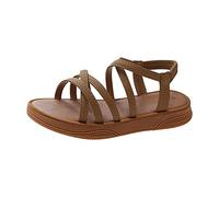 Cocila Sandalias Mujer Verano Deportivas Zapatos De Playa Planas Punta Redonda Abierta Cómodas Con Manga Romanas Cuña Baja Destalonados Andar Zapato Calzado 39 Ortopedicos Barefoot Blancas