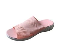 Cocila Sandalias Mujer Verano Plataforma Con Cuña Comodas Pantuflas Livianas Wear Outer Summer Casual Y Fashion Femeninas Sandalia Montaña (Pink, 38) Ortopedicas De Romanas Marron Zapatos
