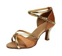 Cocila Sandalias Mujer Vestir Tacon Ancho De Mujer, Pantuflas Largas Para Calcetines Verano Color Liso, Sin Cordones, Informales, Con Punta Plana Y, Interior (Coffee, 39) Negro Sandalia