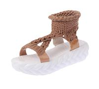 Cocila Sandalias Ortopédicas Mujer Verano Comodos Transpirables Plataforma Zapatos Inferiores Mujeres Gruesas Causales De Coronel (Brown, 39) Deportivas Trekking Pala Sandalia Marron Verbenas