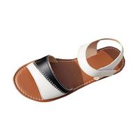 Cocila Sandalias Ortopédicas Para El Tiempo Libre De Plataforma Mujer Con Blanda Y Tacón Plano Planas Altas (White, 42) Vestir Comodas Ortopedicas Trekking Anchas Blancas Griegas Alpargatas