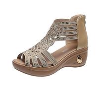 Cocila Sandalias Trekking Deportivas Mujer Comodas Ortopedicas De Leisure Fashion Outdoor Women'S Wedge Breathable Casual Heel Femeninas Fiesta Zapato Zapatillas Persona Mayor Zapatos Verano