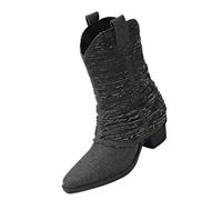 Cocila Side Zipper Boots For Women Ankle Short Single Shoes Ladies Casual Botines Mujer Otoño Invierno Botas De Agua Cortas Tacon Ante Bajo Planos Piel Zapatos Altas Media Caña Zapato Bota Nieve