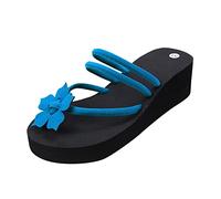 Cocila Slim Chanclas Elegantes Duraderas Y Versátiles con Suela Texturizada Zapatillas De Mujer Personalizadas Flores Tacón Estilo Bohemio Chancletas Hombre Women Sandals Summer Sandalias Corcho