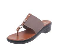 Cocila Slim Chanclas Elegantes Duraderas Y Versátiles con Suela Texturizada Zapatillas De Playa para Mujer Tacón Inclinado Puntera Clip, Informales Huecas, Zapatos Parte Inferior Inclinada,