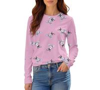 Cocila Sudadera Corta 2026 New Women's Shoulder Long Sleeve T Shirt Summer Top (Melon Rojo, M) Fina Mujer Sudaderas Vestir Beige Blancas Ladies Jumpers Navideña para Azul Marino Negras