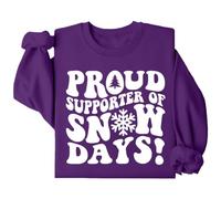Cocila Sudadera Deporte Mujer Primavera con Capucha para Profesores, Orgullosa De Ser Fan Days, Navidad, Mujeres Y Hombres. (Púrpura, L) Corta Fina Térmica Navidad Negra Navideña Roja Sudaderas