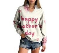 Cocila Sudadera Fina Deporte Mujer Sin Capucha Cómoda E Informal para Mujer, Ideal Primavera Y Verano, con Estampado De Bordado. (PK3, L) Sudaderas Oversize Casual Navidad Algodon Amarillas D
