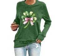 Cocila Sudadera Mama Comfortable Fashion Long Sleeve Print Sweatshirt Women Top (Verde, XXXL) Sudaderas Sin Capucha para Mujer Algodon Rosa De Navidad Amarilla Morada Cortas Chica Adolescente