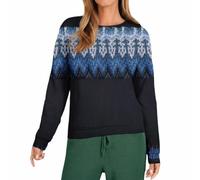Cocila Sudadera Mama De Manga Larga Holgada con Cuello Y Estampado para Mujer, Ideal El Invierno 2026. (BU1, M) Sudaderas Mujer Algodon Rosa Navideñas Verde Jersey Cenefas Lilas Navideña