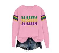 Cocila Sudadera Mama Informal Mujer con Estampado De Letras, Cuello, Manga Larga Y Sin Capucha (Rosa, L) Invierno Corta Azul Marino Grande Lila Sudaderas Deporte Blancas Navideñas Ancha Cortas