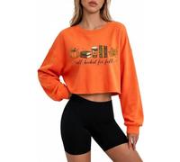 Cocila Sudadera Mama Sudaderas All Booked para Otoño Mujer, Camisa De Manga Larga, Invierno Deporte Mujer Rayas con Cremallera Tallas Grandes Pijama Marron Navideñas Negra Basica Navideña Lilas