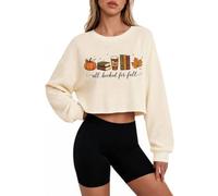 Cocila Sudadera Mama Sudaderas All Booked para Otoño Mujer, Camisa De Manga Larga, Invierno Deporte Mujer Rayas con Cremallera Tallas Grandes Pijama Marron Navideñas Negra Basica Navideña Lilas