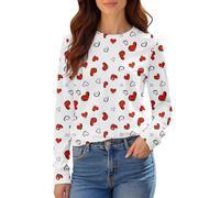 Cocila Sudadera Negra Capucha 2026 New Women's Shoulder Long Sleeve T Shirt Summer Top (Melon Rojo, XXXXL) Deportiva Mujer Sudaderas Sin Rosa Cremallera Azul Marino para Vestir Lila Pijama