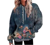 Cocila Sudadera para Mujer con Capucha De Tamaño Mujer, A Rayas, Talla Grande, Suéter Manga Larga (Azul Oscuro, L) Sudaderas Deportivas Chaqueta Primavera Casaca Invierno Pelo Roja