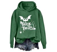 Cocila Sudaderas Mujer Deportivas Suéter De Otoño para Mujer, Informal, Cómodo Y Terciopelo, Fresco Dulce, con Colores A Juego. (Verde, M) Chaqueta Sudadera Halloween Rayas Niña Azul Casaca