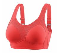 Cocila Sujetador Deportivo De Algodón Talla Grande para Mujer, Cómodo, Transpirable, Fina, Interior Dim Reductor Sujetadores Pecho Caido Sin Tirantes Mujer Nina con Relleno Bandana Push Up