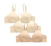 Cocila Sujetador Deportivo Mujer Alto Impacto Sports Bras Women's 3 Pack No Underwire Breathable Full Support Plus Size Brassiere Everyday Bra For Older Women Gathered Top Deportivos Abrochar