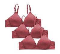 Cocila Sujetador Deportivo Mujer Alto Impacto Sports Bras Women's 3 Pack No Underwire Breathable Full Support Plus Size Brassiere Everyday Bra For Older Women Gathered Top Deportivos Abrochar