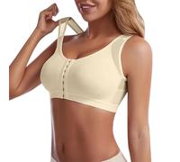 Cocila Sujetador Deportivo Mujer Alto Impacto Traje De Baño con Parte Superior Bikini Y Cuello, Tirantes Anchos Acolchado. Escote V Profundo Sujetadores Cierre Delantero Deporte Nina Push Up