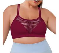 Cocila Sujetador Deportivo Mujer De Talla Grande con Y Tirantes Fruncidos, Color Liso, para Escote Profundo Push Up Sujetadores Aros Mastectomia 70 Nina 90B Sin Efecto Bandeau 95 Copa C Marcas
