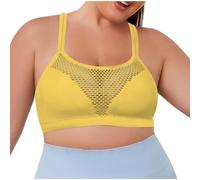 Cocila Sujetador Deportivo Mujer De Talla Grande con Y Tirantes Fruncidos, Color Liso, para Escote Profundo Push Up Sujetadores Aros Mastectomia 70 Nina 90B Sin Efecto Bandeau 95 Copa C Marcas