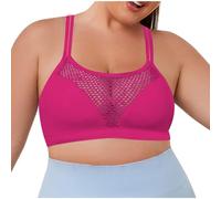 Cocila Sujetador Deportivo Mujer De Talla Grande con Y Tirantes Fruncidos, Color Liso, para Escote Profundo Push Up Sujetadores Aros Mastectomia 70 Nina 90B Sin Efecto Bandeau 95 Copa C Marcas