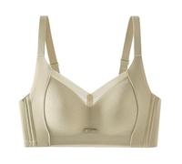 Cocila Sujetador Deportivo Mujer Large Breasts Show Small Non Ring Underwear Female Thin Models of Breathable On The Support Gathered Collect Vice Anti Sagging Size Bra Reductor Sin Aros