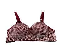 Cocila Sujetador Deportivo Mujer Large Cup Without Ring Oversized Bra Women's Underwear Comfortable Thin Fixed Double Shoulder Straps Back Four of Buckle The Same Sujetadores Sin Aros Invisible
